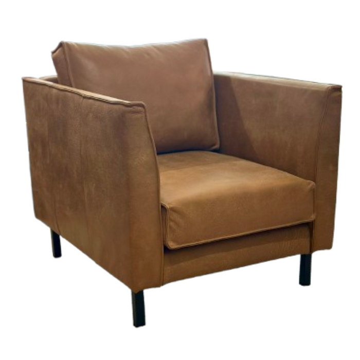 Fauteuil Brunello - Open leer cognac