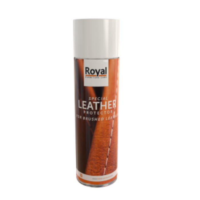 Brushed leather protector spray