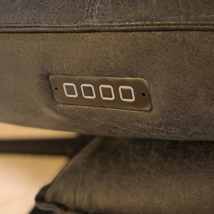 Relaxfauteuil Picasso Elektrisch - Microleder Antraciet