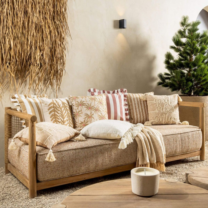 Sierkussen Amir 45x45 cm - Natural Beige