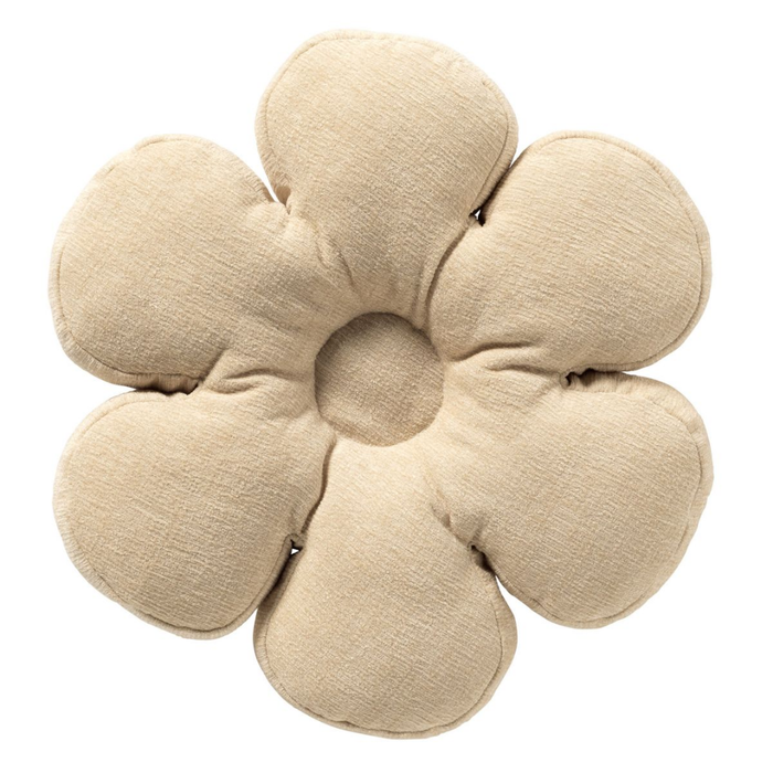 Sierkussen Bloom 43x43x8 cm - Parchment Beige