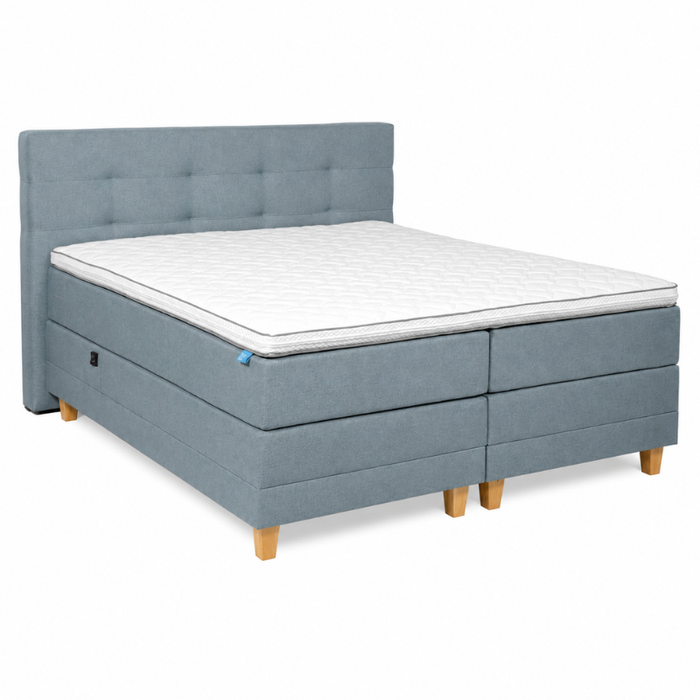 Boxspring Vento 180x200 cm - Elektrisch - Blauw