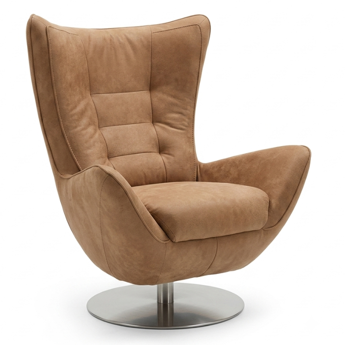 Draaifauteuil Donna - Microleder Almond