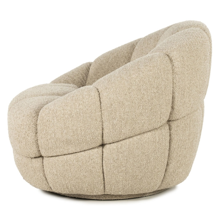 Draaifauteuil Tina - Flou Beige | Eleonora
