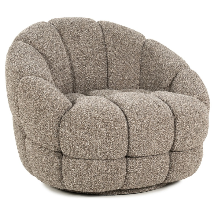 Draaifauteuil Tina - Flou Taupe | Eleonora