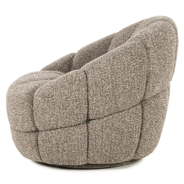 Draaifauteuil Tina - Flou Taupe | Eleonora