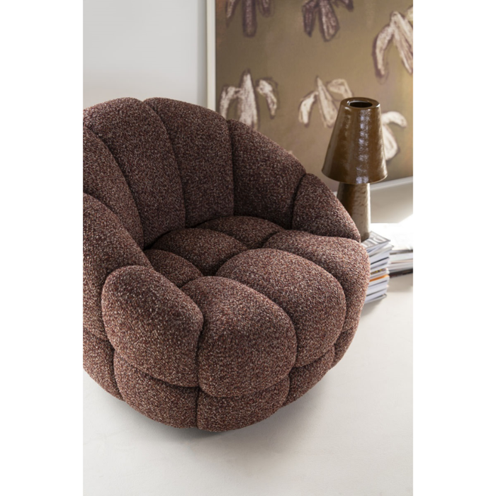 Draaifauteuil Tina - Flou Rood | Eleonora