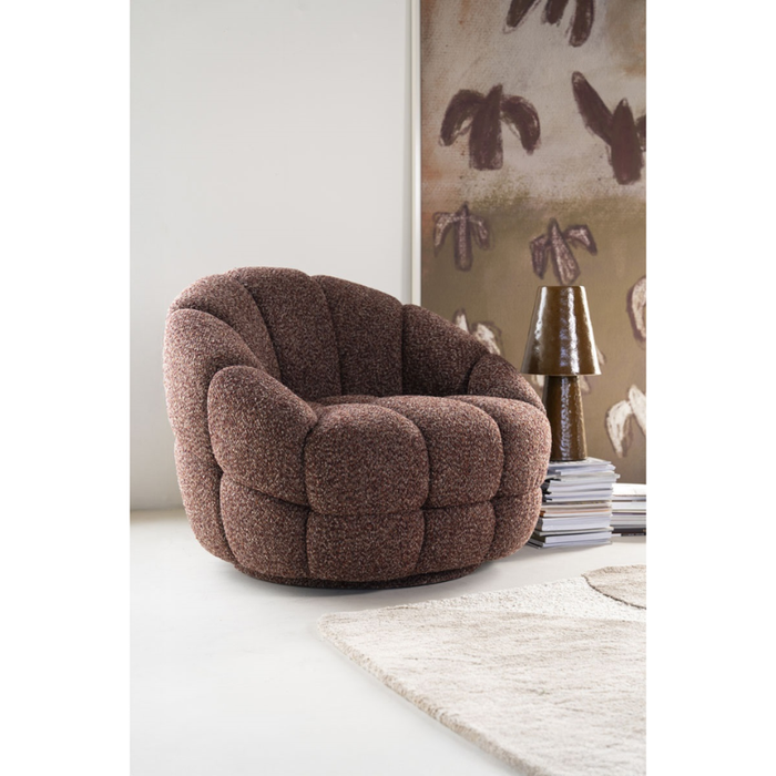 Draaifauteuil Tina - Flou Rood | Eleonora