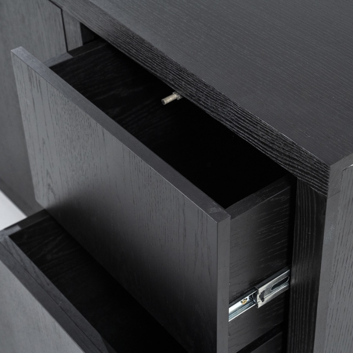 Dressoir Helsinki 200 cm - Zwart | Eleonora