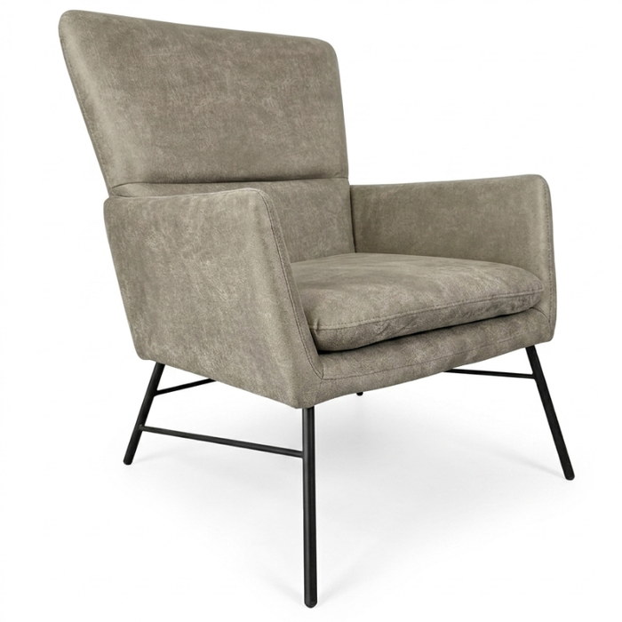 Fauteuil Cinema - Microleder Grijs