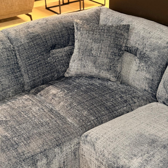 Hoekbank Battista - Velours Blauw