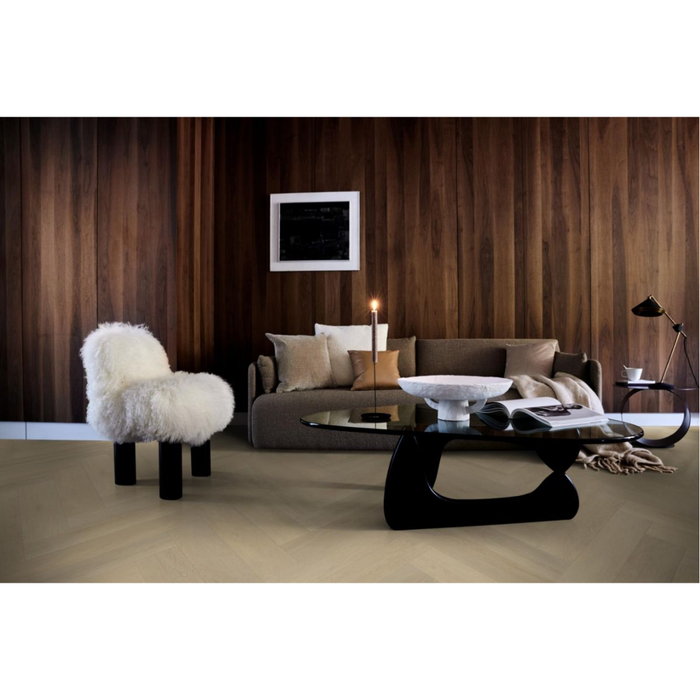 PVC Herringbone dryback natural