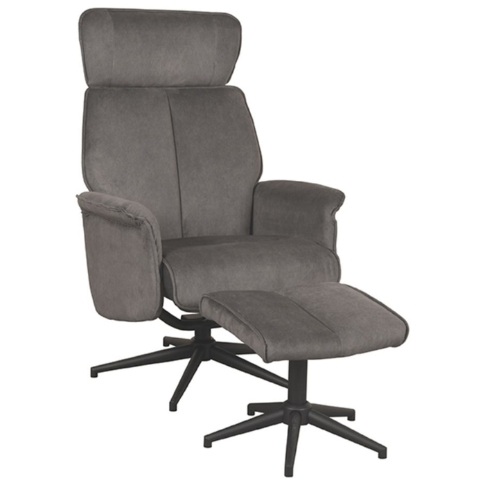 Relaxfauteuil Verdal + Hocker