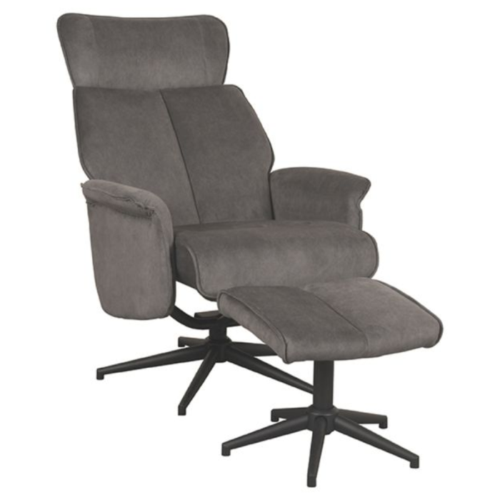 Relaxfauteuil Verdal + Hocker
