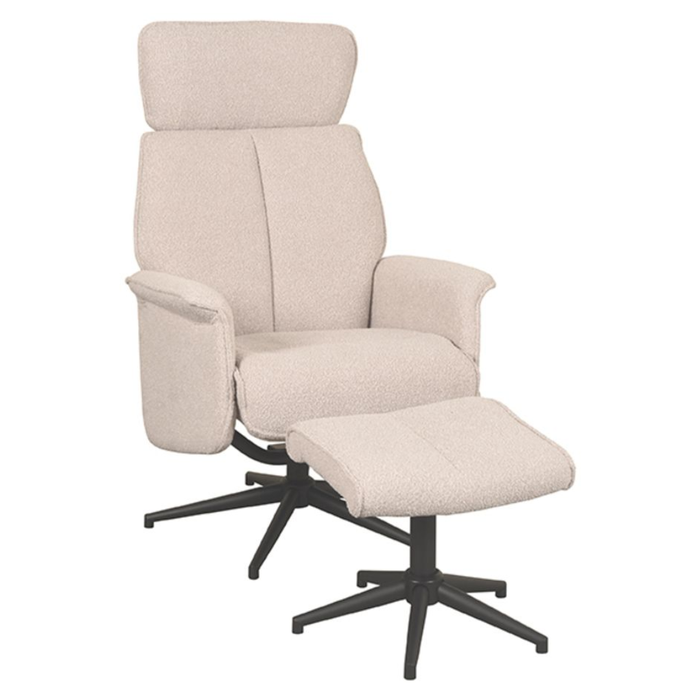Relaxfauteuil Verdal + Hocker
