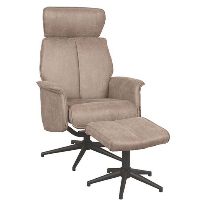 Relaxfauteuil Verdal + Hocker