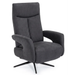 Relaxfauteuil Puk in microvezelstof Jeep anthracite