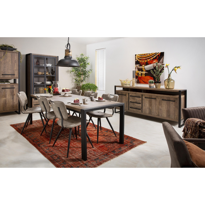 Hoektafel Ducato - Mokka Eikenhout