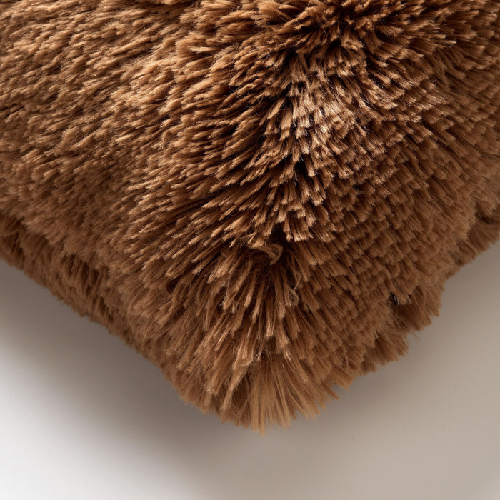 Sierkussen Fluffy 45x45 cm - Tobacco Brown