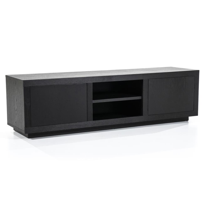 TV meubel Helsinki Midden 160 cm - Zwart | Eleonora