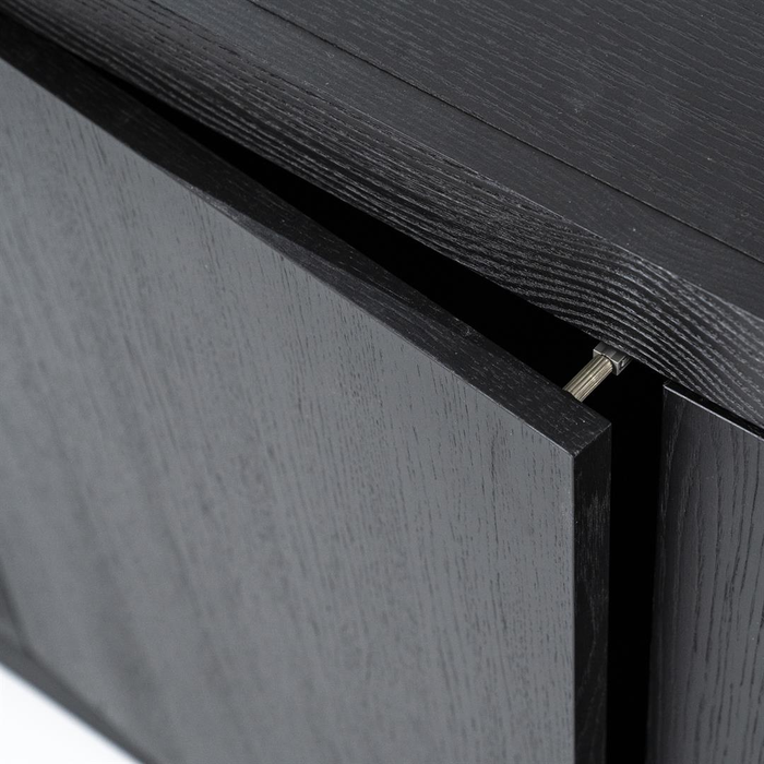 TV meubel Helsinki Midden 160 cm - Zwart | Eleonora