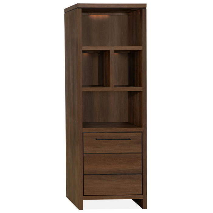 Boekenkast Sterre Smal - Dark Almond