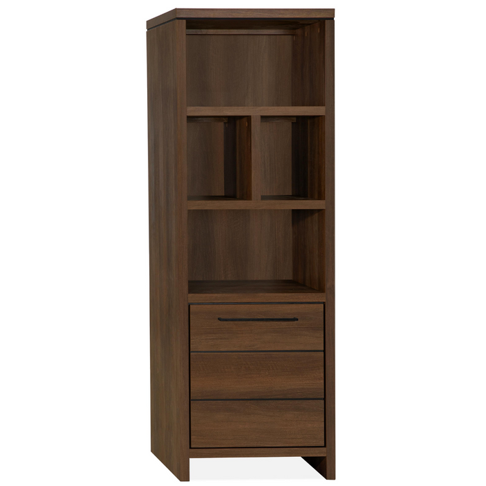 Boekenkast Sterre Smal - Dark Almond