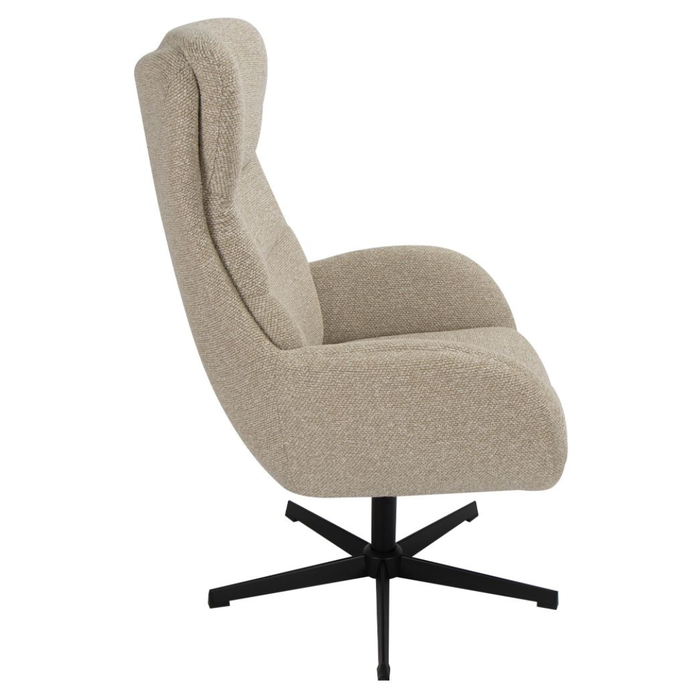 Draaifauteuil Malmo + Hocker | LABEL51