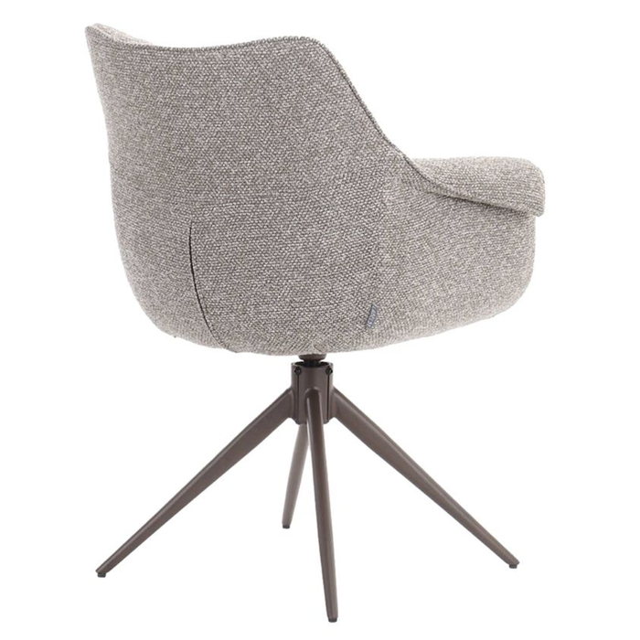 Rugleuningetkamerstoel Narumi van LABEL51 in Royal Boucle met brons frame bij Seinen Nieuwleusen