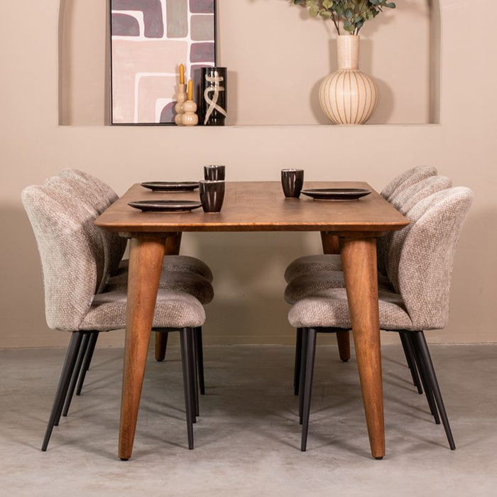 Sfeerafbeelding eettafel Fly in Nature Smooth Mangohout bij Seinen Nieuwleusen
