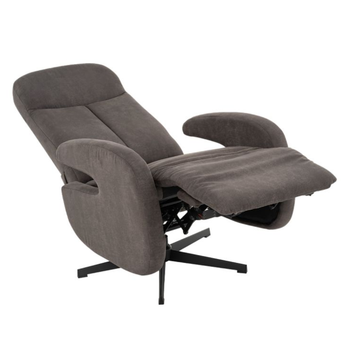 Relaxfauteuil Esbjerg met achterover geklapte rugleuning en omhoog gekomen voetsteun