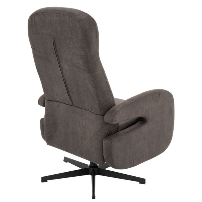 Rug fauteuil Esbjerg in Micro Suede Antraciet van LABEL51