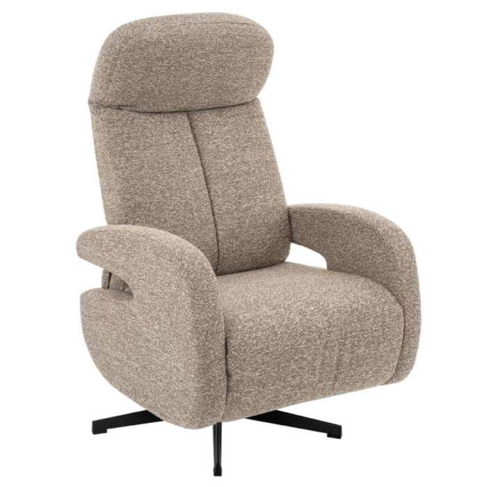 Relaxfauteuil Esbjerg van LABEL51 in Royal Boucle mushroom bij Seinen Nieuwleusen